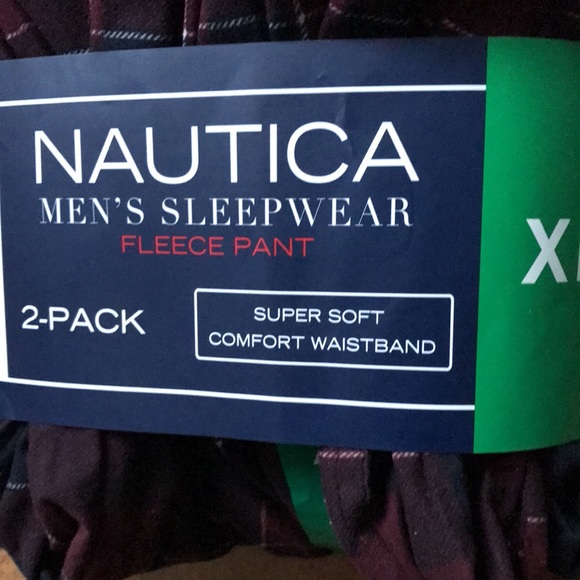 NWT Nautica Mens Pajama 2 Pants Plaid - Picture 9 of 11